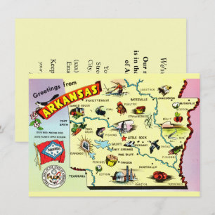 Anuncio de Mapa Colorido de Arkansas en Movimiento