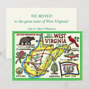 Anuncio de Mapa Ilustrado de Virginia Occidental