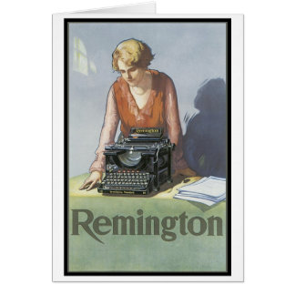 Anuncio de máquina de escribir Remington