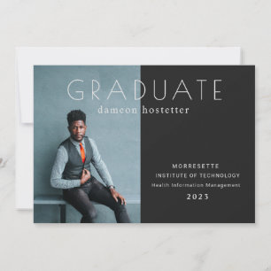 Anuncio de Masculina de Graduación de Foto Clásica