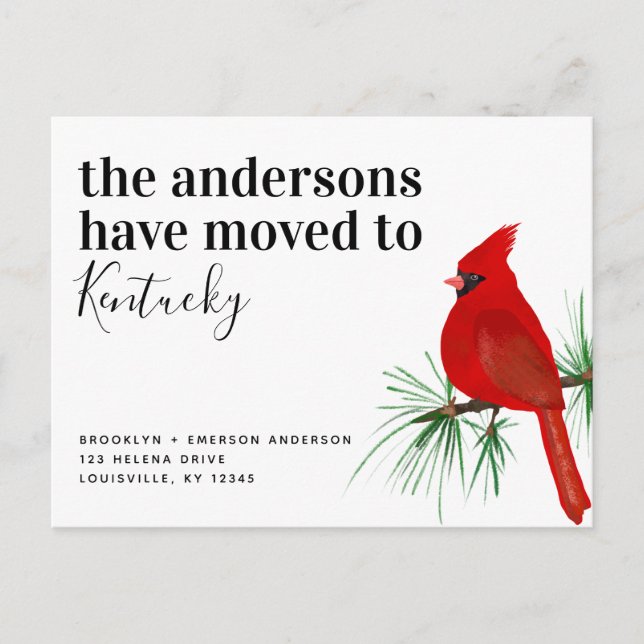 Anuncio de Mudanza Cardenal Kentucky (Anverso)