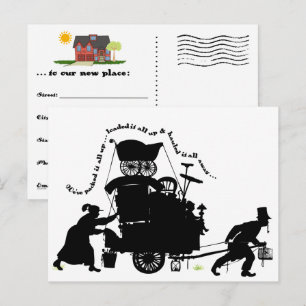 Anuncio de Mudanza con Espacios en Blanco