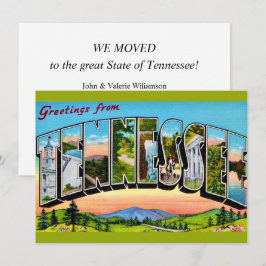 Anuncio de Mudanza con Tarjeta Postal de Tennessee