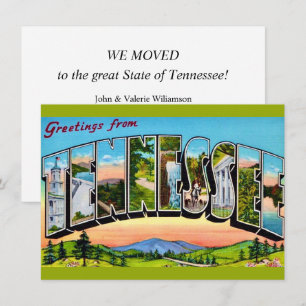 Anuncio de Mudanza con Tarjeta Postal de Tennessee
