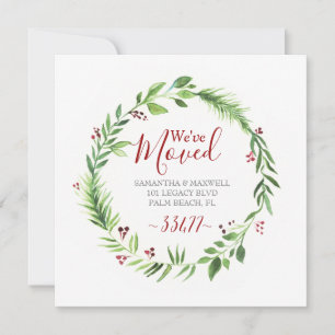 Anuncio de Mudanza de Navidad con Vegetación