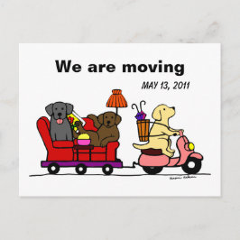 Anuncio de Mudanza de Perros Labrador Dibujos Anim