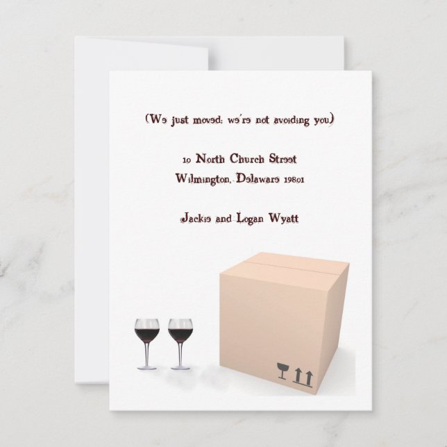 Anuncio de Mudanza Divertido (Anverso)