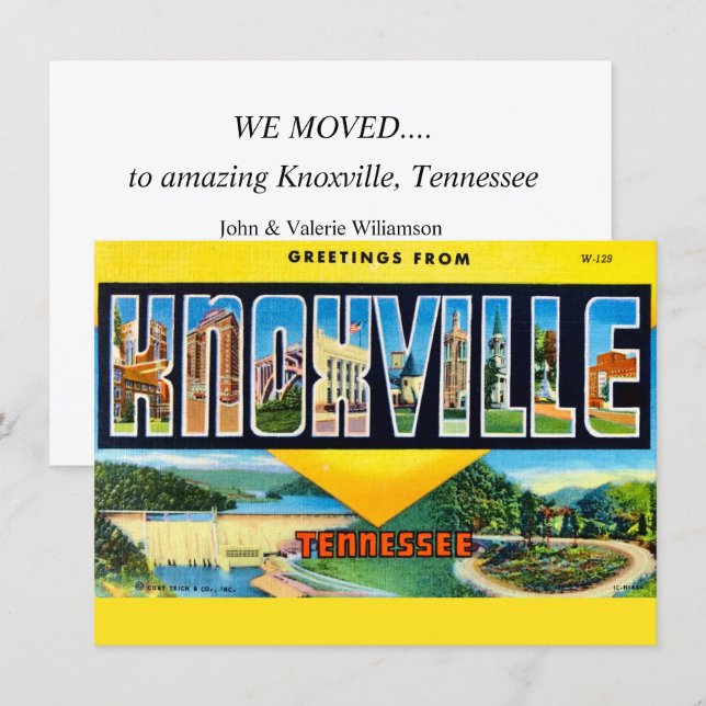 Anuncio de Mudanza en Knoxville TN (Anverso / Reverso)