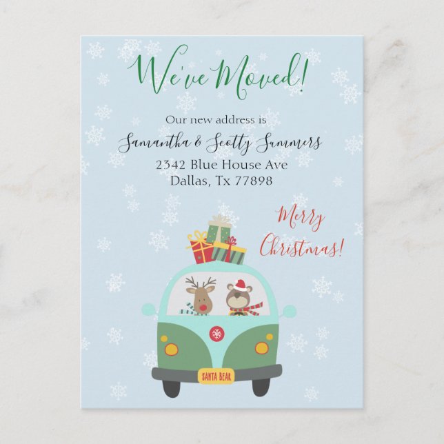 Anuncio de Mudanza en Navidad Nos Mudamos (Anverso)