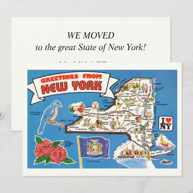 Anuncio de mudanza en Nueva York  (Anverso / Reverso)