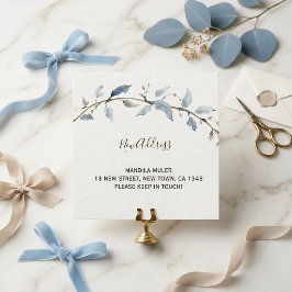 Anuncio de Mudanza Floral Minimalista de Acuarela