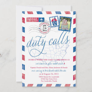 Anuncio de Mudanza Militar por Correo Aéreo de Flo