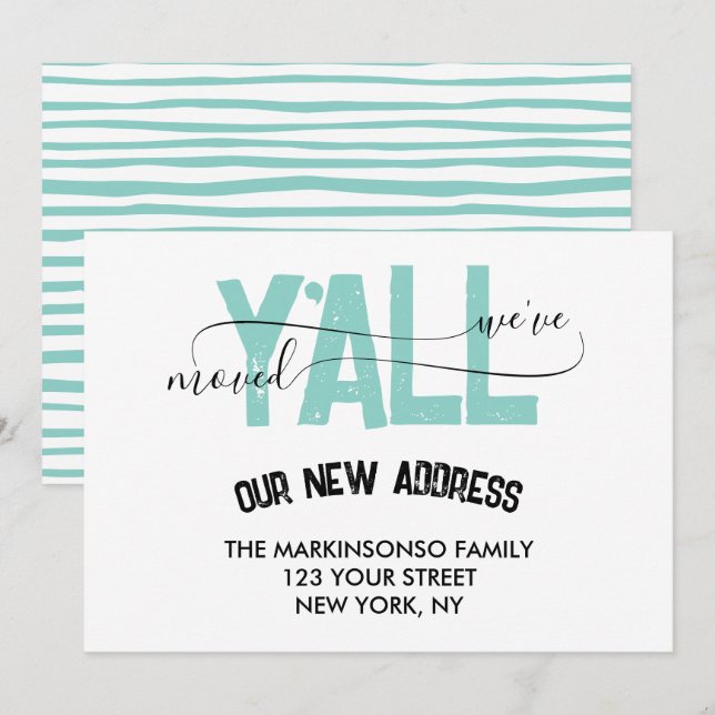 Anuncio de Mudanza Nos Mudamos (Anverso / Reverso)