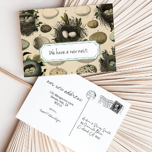 Anuncio de Mudanza Personalizable // Pájaro Vintag