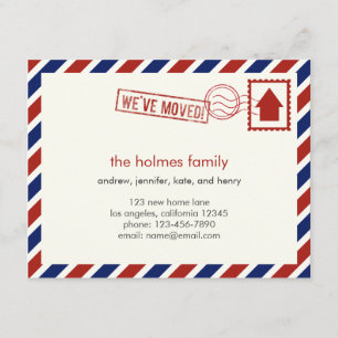 Anuncio de Mudanza por Correo Aéreo