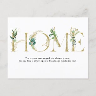 Anuncio de Mudanza Tarjeta Postal de Cambio de Dir