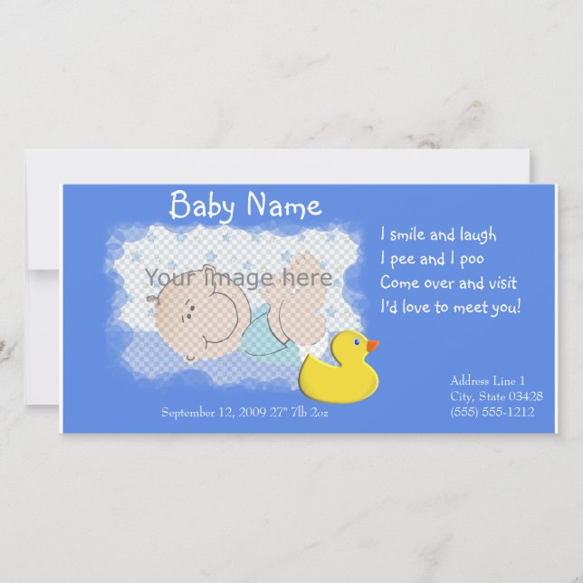 Anuncio de nacimiento (Anverso)