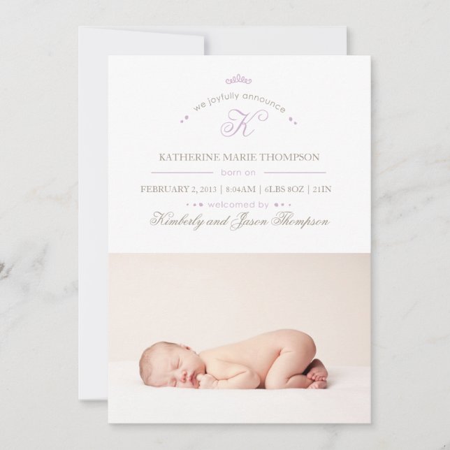 Anuncio de nacimiento aéreo (Anverso)