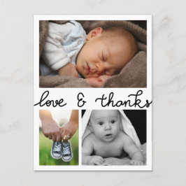 Anuncio De Nacimiento Amor Y Gracias Tres Fotos