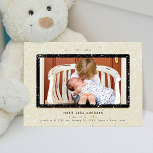 Anuncio de Nacimiento Baby Flurry   Horizontal