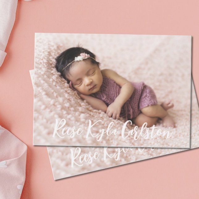 Anuncio de nacimiento con foto completa simple mod (Subido por el creador)