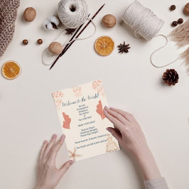 Anuncio de nacimiento costero a bordo del bebé