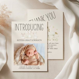 Anuncio de nacimiento de amigos de pradera de anim