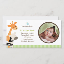 Anuncio de nacimiento de amigos de Safari