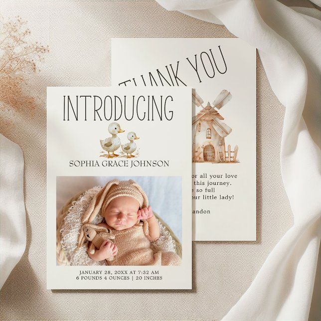 Anuncio de nacimiento de animales de granja pequeñ (Subido por el creador)