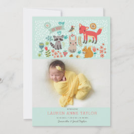 Anuncio de nacimiento de animales de Woodland Reci