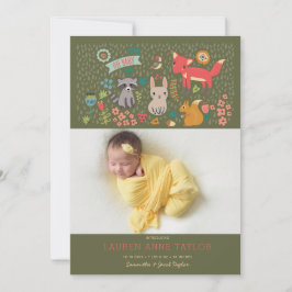 Anuncio de nacimiento de animales de Woodland Reci