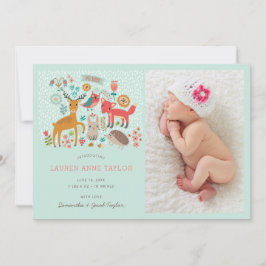 Anuncio de nacimiento de animales de Woodland Reci