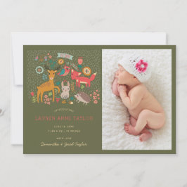 Anuncio de nacimiento de animales de Woodland Reci