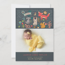 Anuncio de nacimiento de animales de Woodland Reci