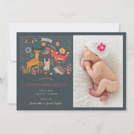 Anuncio de nacimiento de animales de Woodland Reci