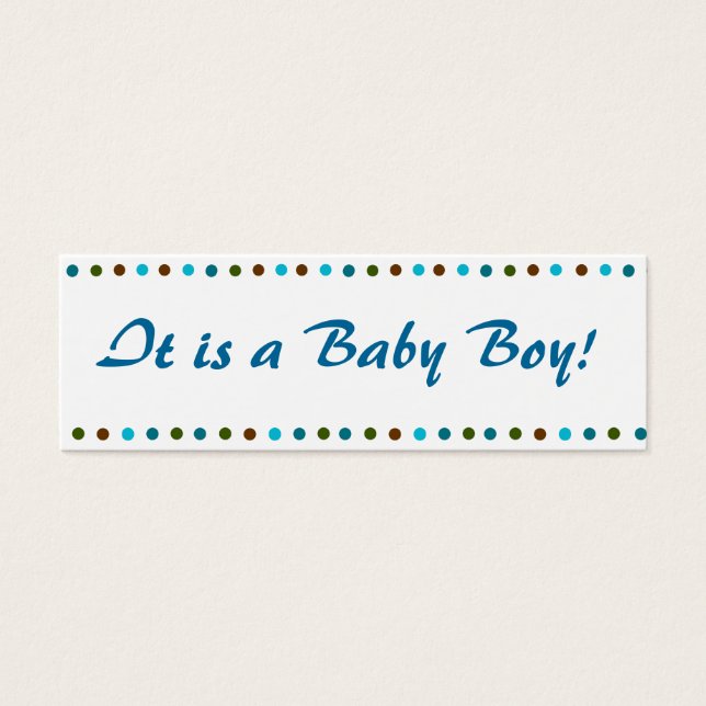 Anuncio de nacimiento de Baby Boy (Frente)