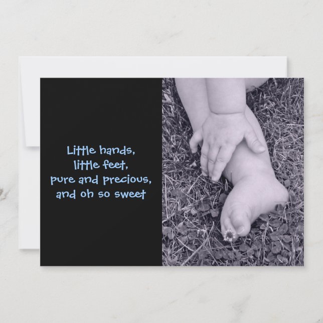 Anuncio de nacimiento de Baby Boy (Anverso)