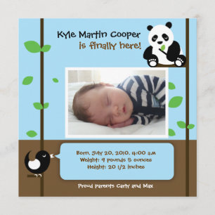 Anuncio de nacimiento de Baby Boy