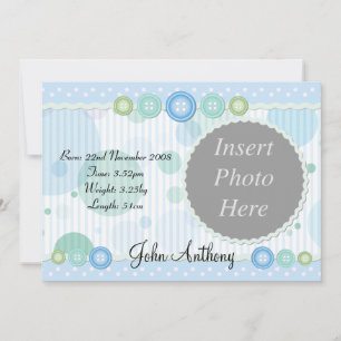 Anuncio de nacimiento de Baby Boy