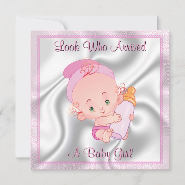 Anuncio de nacimiento de bebé (Anverso)