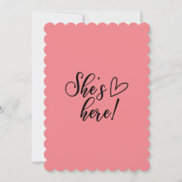 Anuncio de nacimiento de bebé