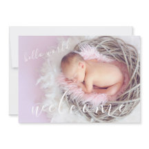 Anuncio de nacimiento de bebé de bienvenida de Gol