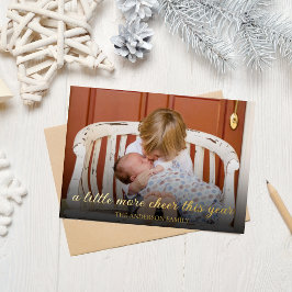 Anuncio de nacimiento de bebé en Navidad con papel