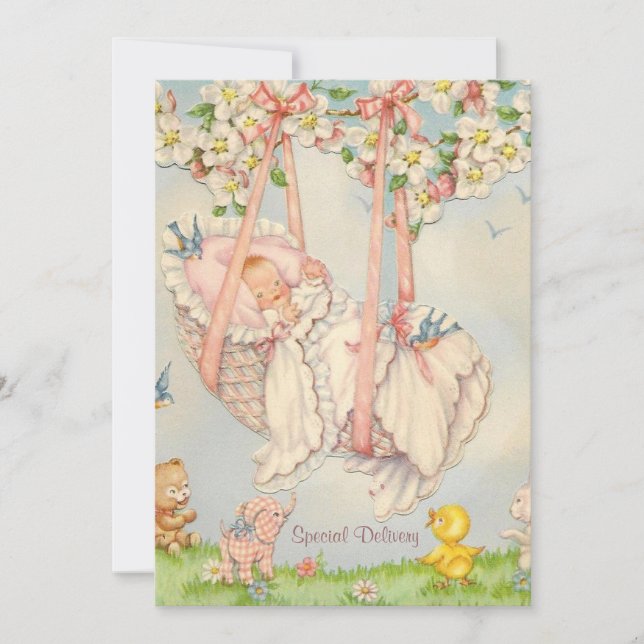 Anuncio de nacimiento de bebé por rock (Anverso)