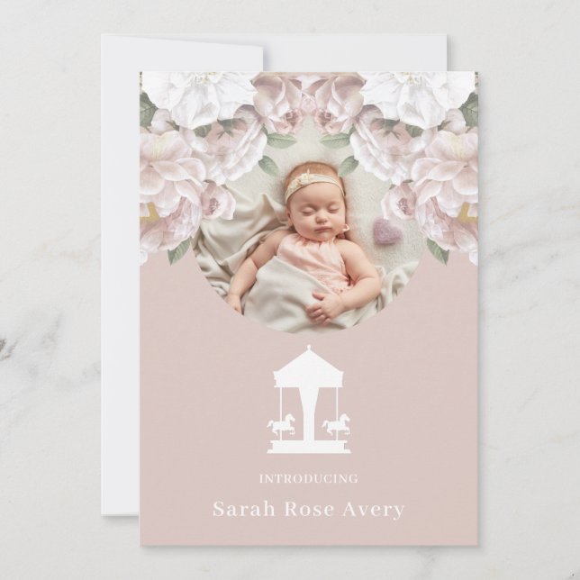 Anuncio de nacimiento de carrusel (Anverso)