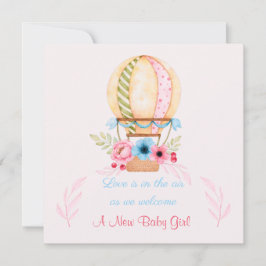 Anuncio de nacimiento de Chica de recién nacido