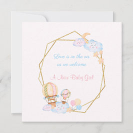 Anuncio de nacimiento de Chica de recién nacido