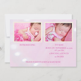 Anuncio de nacimiento de Chicas de Pink Hello Worl