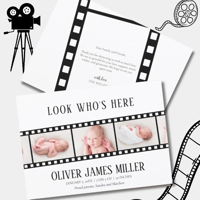 Anuncio de nacimiento de Collage de fotos de la ti (Subido por el creador)