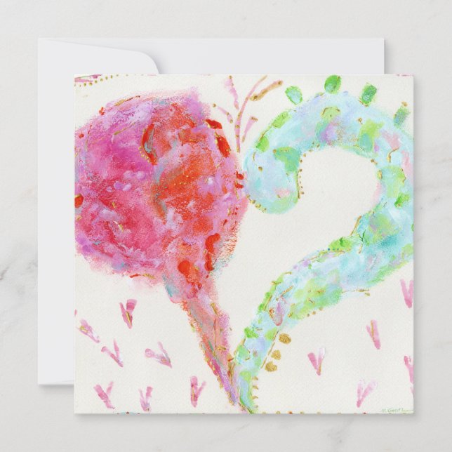 Anuncio de nacimiento de corazón (Anverso)